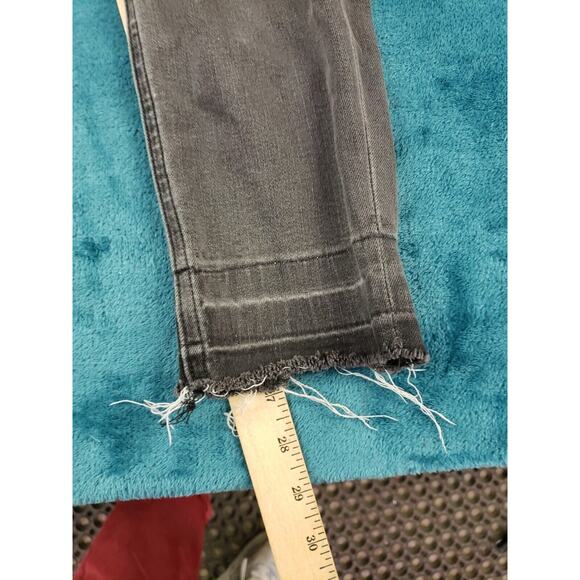 Express Jeans Sz 8 Womens Black Ankle Legging Ladies Stretch Denim Pants - Picture 3 of 10